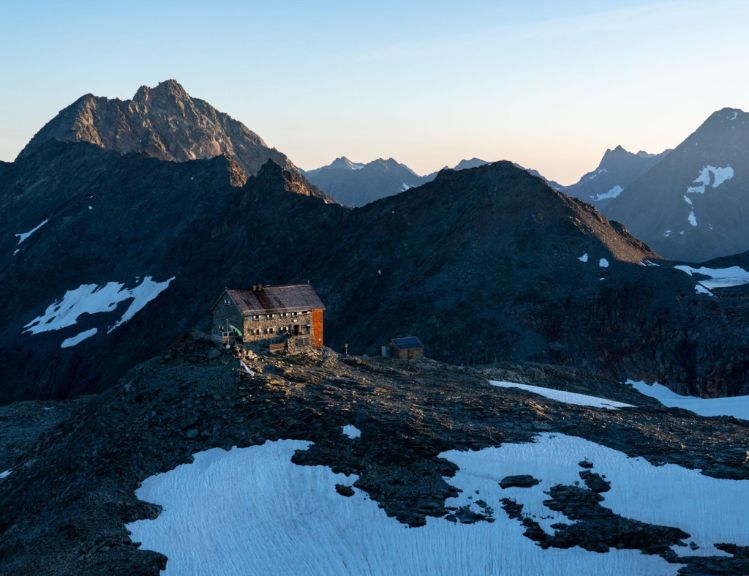 Aussicht von der Hochstubaihütte