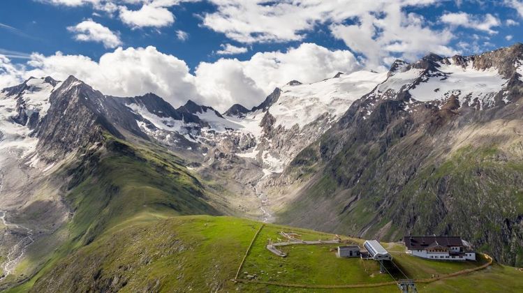 Hohe Mut Alm mit Panorama